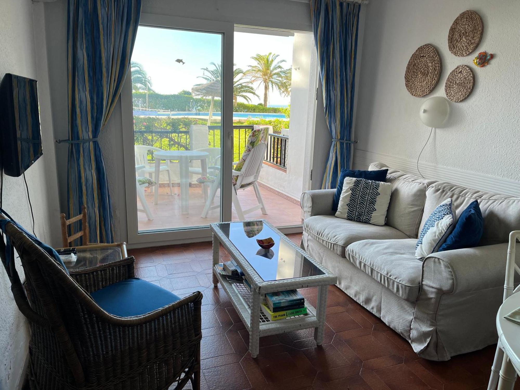 Sea & Pool View Garden Apartment Las Palmeras ネルハ エクステリア 写真